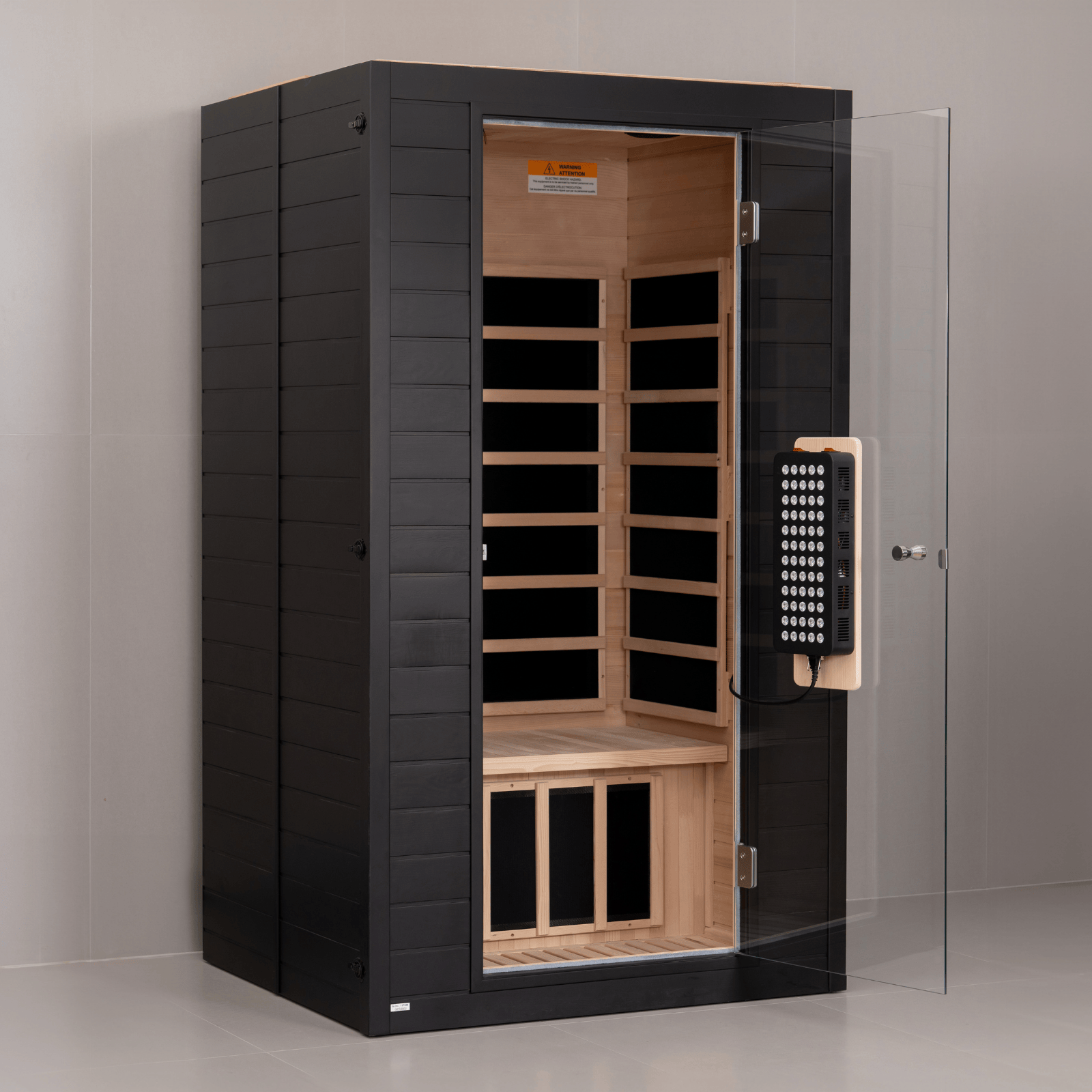 Real Relax Sports&Fitness RealRelax® S-01-3P Full Spectrum 2-Person Infrared Sauna Black