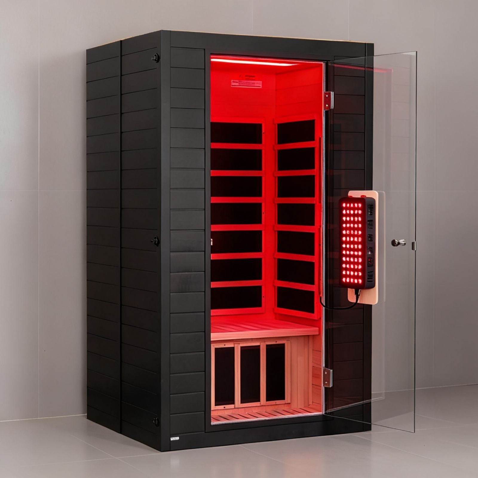 Real Relax Sports&Fitness RealRelax® S-01-3P Full Spectrum 2-Person Infrared Sauna Black